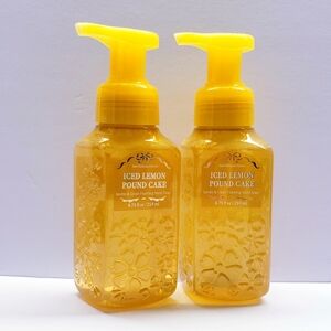 Bath & Body Works ICED LEMON POUND CAKE Gentle & Clean Foaming Hand Soap(2 pack)
